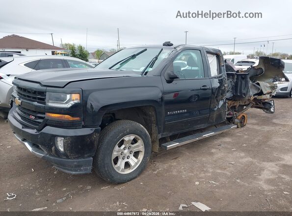 1GCVKRECXJZ246736 2018 CHEVROLET SILVERADO Black წინა მარცხენა ხედი სამი მეოთხედიდან