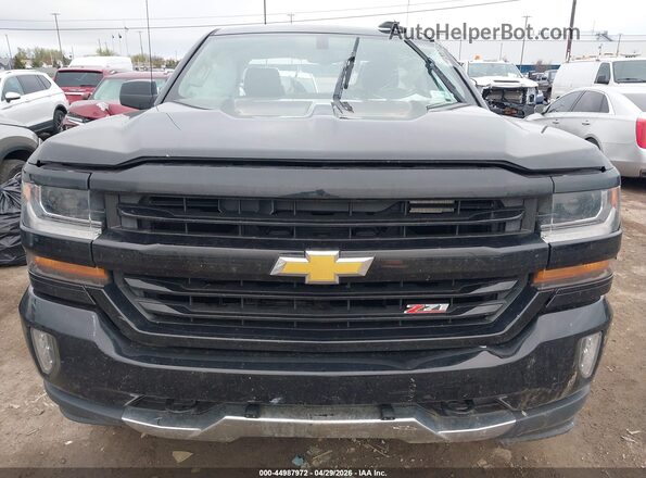 1GCVKRECXJZ246736 2018 CHEVROLET SILVERADO Black წინა პანელის ხედი