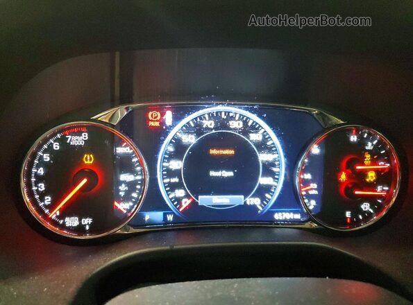1GKKNXLS9MZ128307 2021 GMC ACADIA Черный Вид щитка приборов