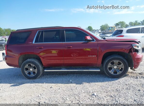 1GNSKBKC5GR310051 2016 CHEVROLET TAHOE Red Widok wnętrza z tyłu