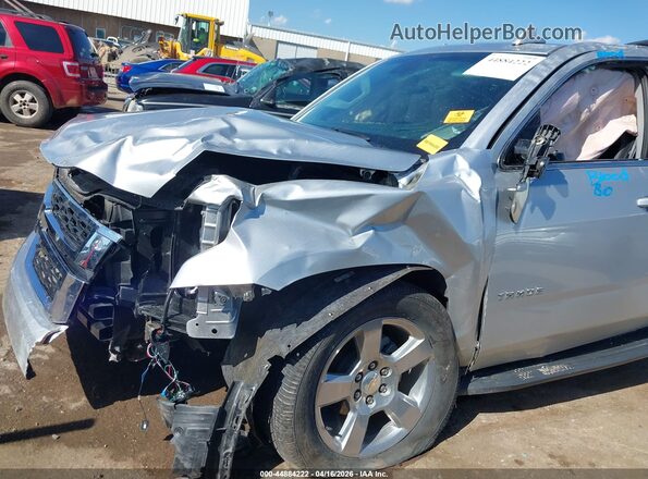 1GNSKBKC9JR104481 2018 CHEVROLET TAHOE Silver Դիմացի տեսք