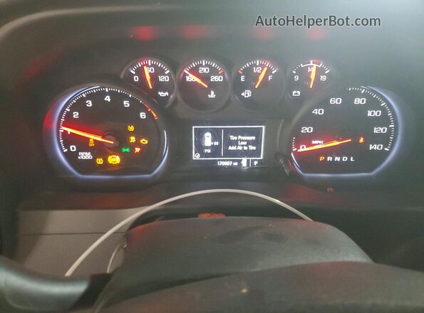 1GT08LE76NF320220 2022 GMC SIERRA White Widok zestawu wskaźników