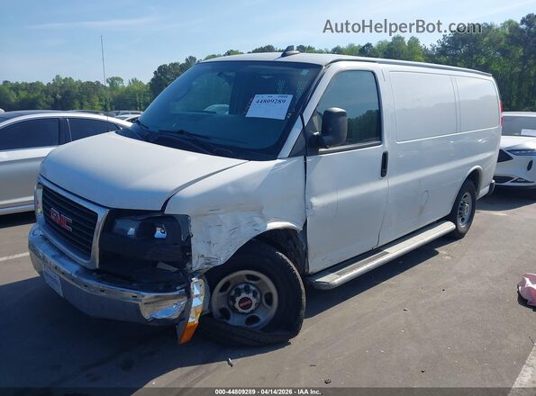 1GTW7AFP4P1174478 2023 GMC SAVANA CARGO White წინა მარცხენა ხედი სამი მეოთხედიდან