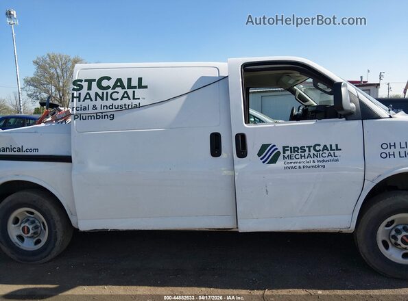 1GTW7AFP6P1115853 2023 GMC SAVANA CARGO Белый Вид задней части салона