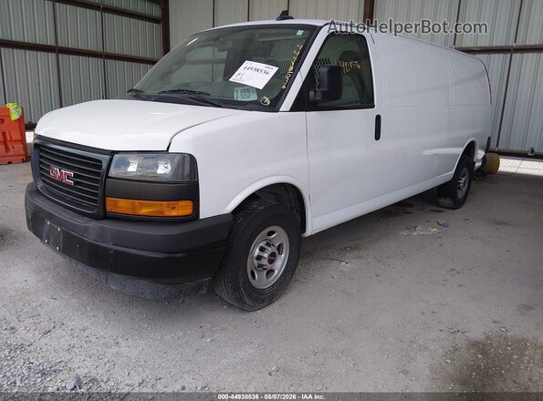 1GTW7BFP0P1134498 2023 GMC SAVANA CARGO White წინა მარცხენა ხედი სამი მეოთხედიდან