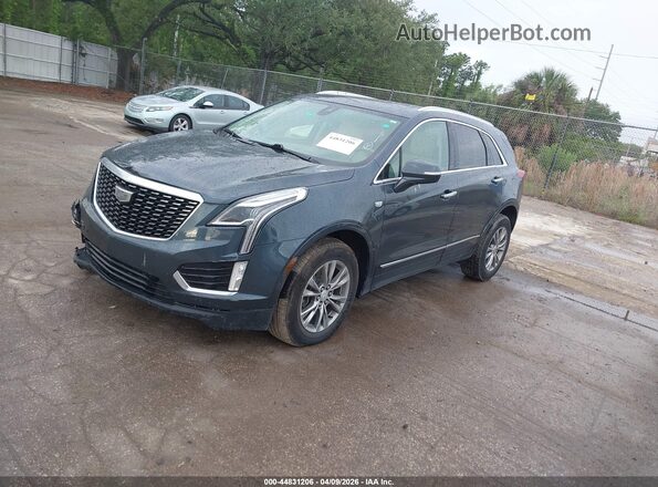 1GYKNCR46MZ197317 2021 CADILLAC XT5 Синий Передняя левая четверть