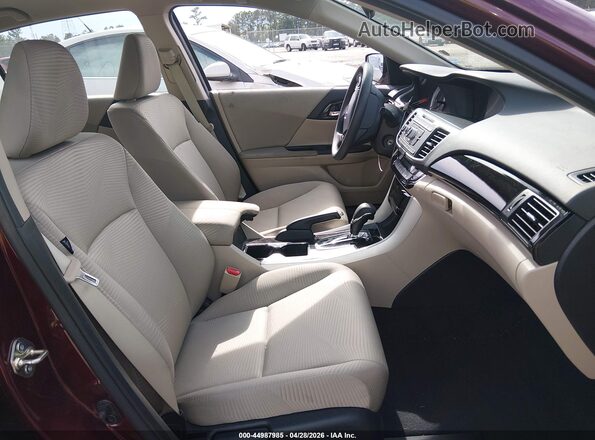 1HGCR2F35GA216111 2016 HONDA ACCORD Burgundy Vista interior delantera