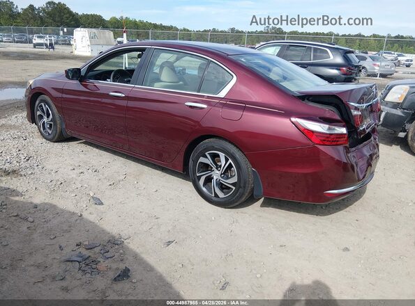 1HGCR2F35GA216111 2016 HONDA ACCORD Burgundy Trasero izquierdo