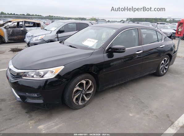 1HGCR2F74GA157264 2016 HONDA ACCORD Black Przód lewy