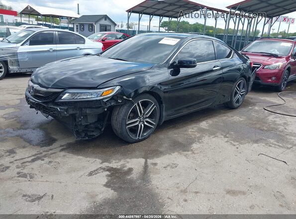 1HGCT2B02HA004281 2017 HONDA ACCORD Black Przód lewy