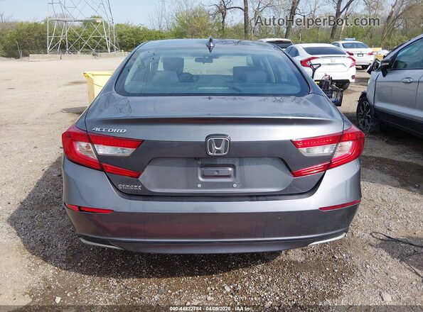 1HGCV1F10JA048003 2018 HONDA ACCORD Gray 