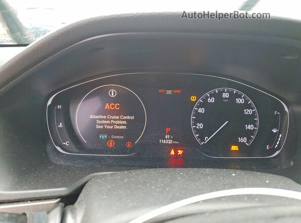 1HGCV1F16KA028274 2019 HONDA ACCORD Silver Вид щитка приладів
