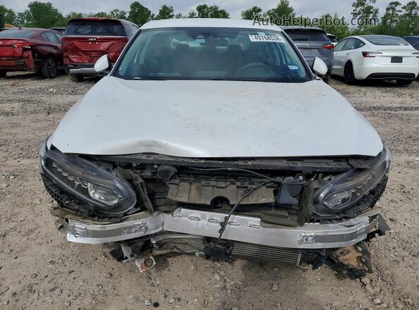 1HGCV1F16KA173038 2019 HONDA ACCORD White Widok z przodu