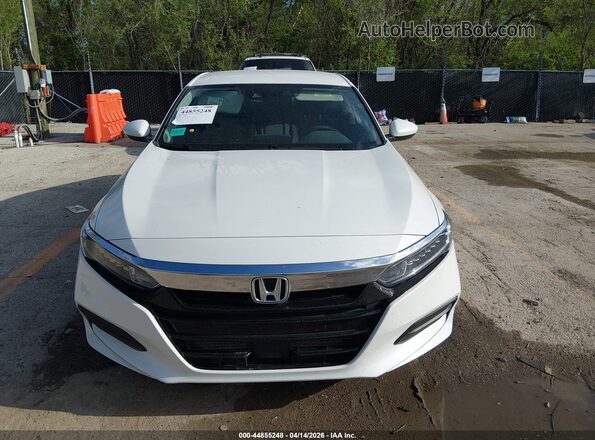 1HGCV1F18KA098746 2019 HONDA ACCORD White Առջևի վահանակի տեսք