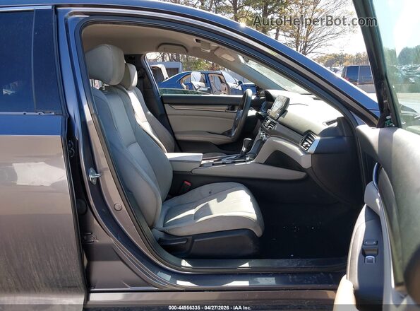 1HGCV1F1XKA144660 2019 HONDA ACCORD Gray Front interior view