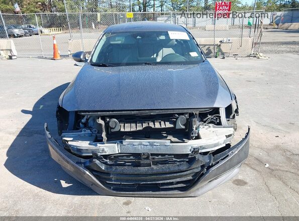 1HGCV1F1XKA144660 2019 HONDA ACCORD Gray Rear interior view