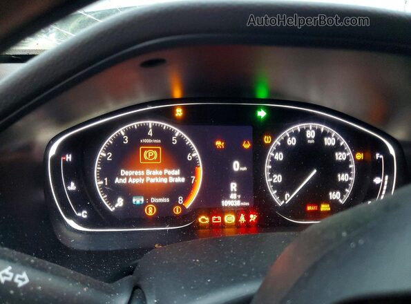 1HGCV1F1XMA044254 2021 HONDA ACCORD Silver Vista del cuadro de instrumentos