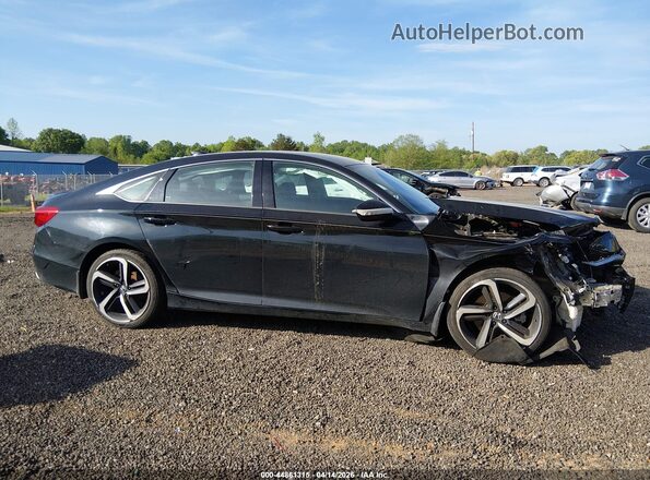 1HGCV1F30KA011780 2019 HONDA ACCORD Black სალონის 360-გრადუსიანი ხედი