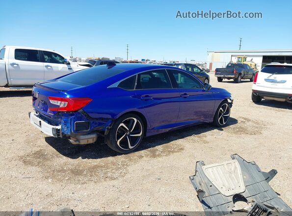 1HGCV1F30MA118752 2021 HONDA ACCORD Blue Rear right