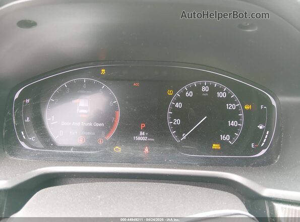 1HGCV1F32KA045784 2019 HONDA ACCORD Black Widok tylnych siedzeń