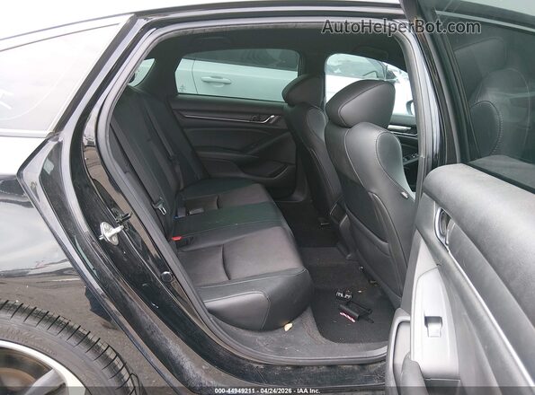 1HGCV1F32KA045784 2019 HONDA ACCORD Black Widok naklejki z numerem VIN