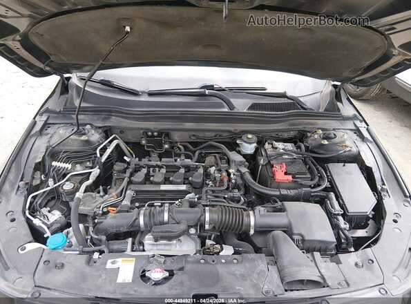 1HGCV1F32KA045784 2019 HONDA ACCORD Black Widok z tyłu