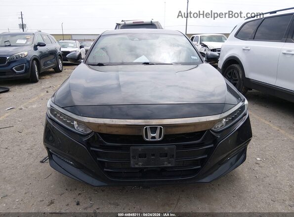 1HGCV1F32KA045784 2019 HONDA ACCORD Black Widok wnętrza z tyłu