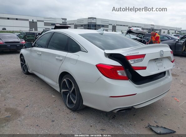 1HGCV1F32KA082317 2019 HONDA ACCORD Белый Задняя левая четверть