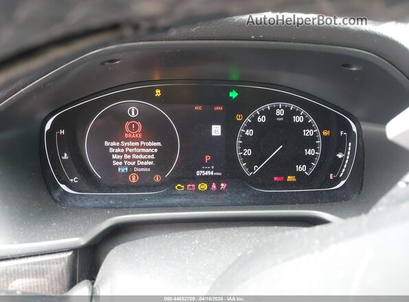 1HGCV1F32KA082317 2019 HONDA ACCORD Белый Вид задних сидений