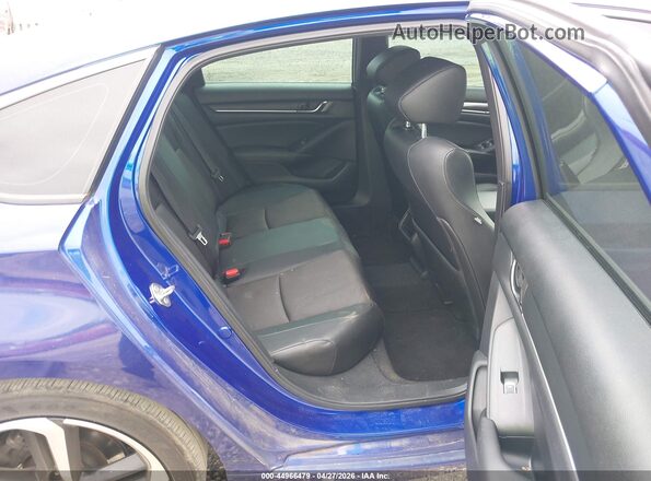 1HGCV1F32KA083080 2019 HONDA ACCORD Blue Вид наклейки з VIN-кодом