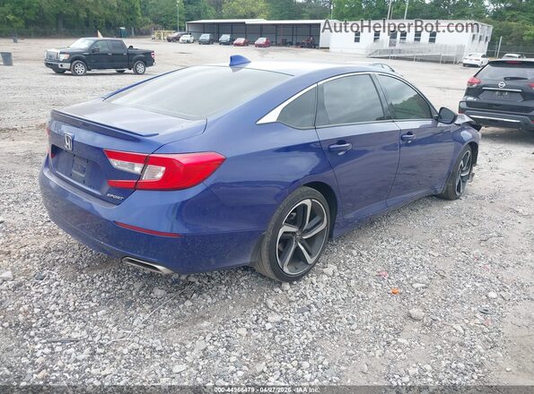 1HGCV1F32KA083080 2019 HONDA ACCORD Blue Задня права чверть