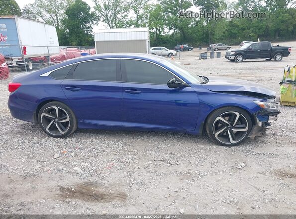 1HGCV1F32KA083080 2019 HONDA ACCORD Blue Панорамний вид салону 360°