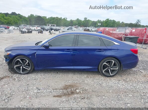 1HGCV1F32KA083080 2019 HONDA ACCORD Blue 