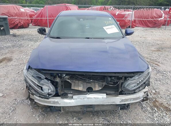 1HGCV1F32KA083080 2019 HONDA ACCORD Blue Вид задньої частини салону