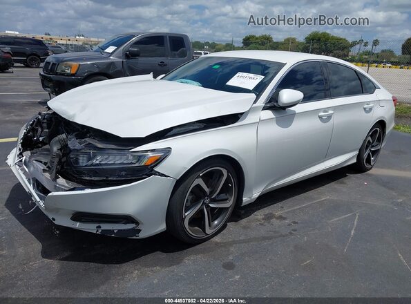 1HGCV1F32LA031871 2020 HONDA ACCORD White Front left