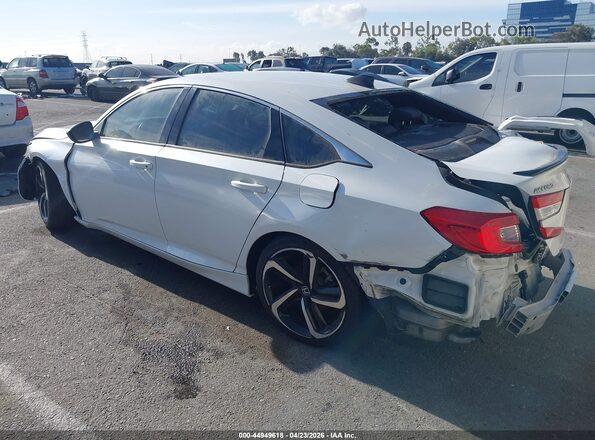 1HGCV1F32MA016076 2021 HONDA ACCORD White Rear left