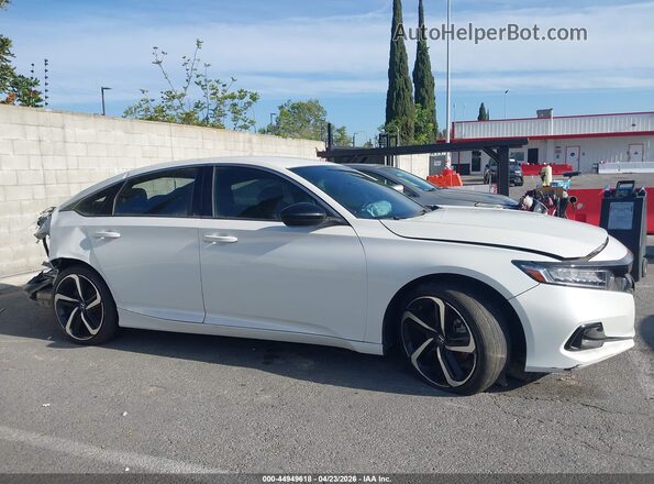 1HGCV1F32MA016076 2021 HONDA ACCORD White Rear interior view