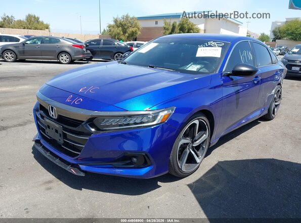 1HGCV1F34MA080717 2021 HONDA ACCORD Blue 