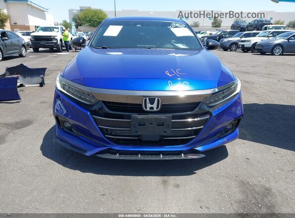 1HGCV1F34MA080717 2021 HONDA ACCORD Blue 