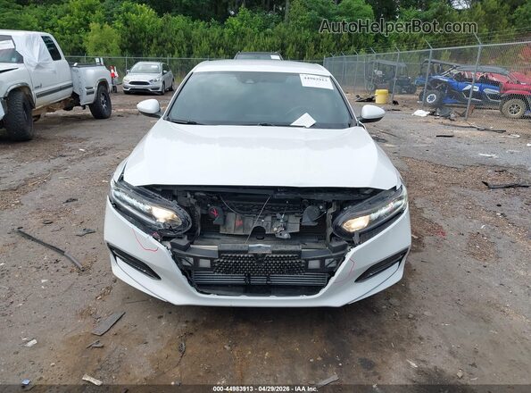 1HGCV1F35KA002881 2019 HONDA ACCORD White Սալոնի հետևի տեսք