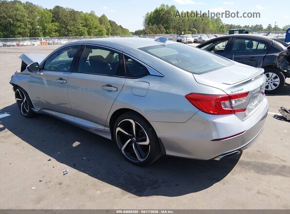 1HGCV1F35KA011323 2019 HONDA ACCORD Silver Задня ліва чверть