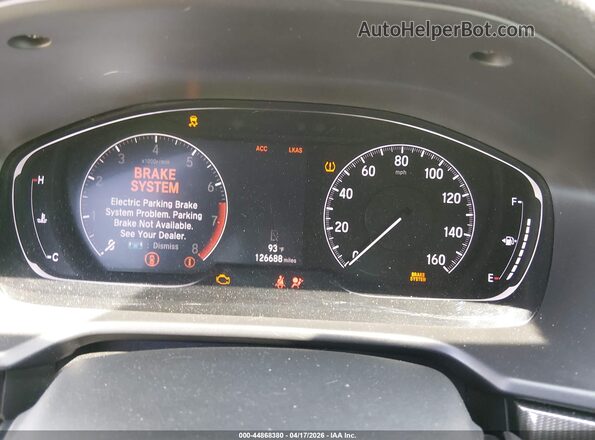 1HGCV1F35KA011323 2019 HONDA ACCORD Silver Вид задніх сидінь