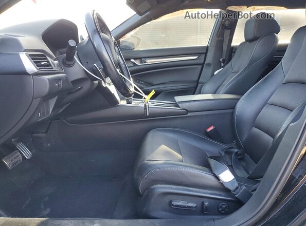 1HGCV1F36LA005564 2020 HONDA ACCORD Black Widok wnętrza z przodu