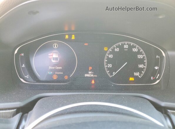 1HGCV1F36LA012630 2020 HONDA ACCORD White Vista del cuadro de instrumentos