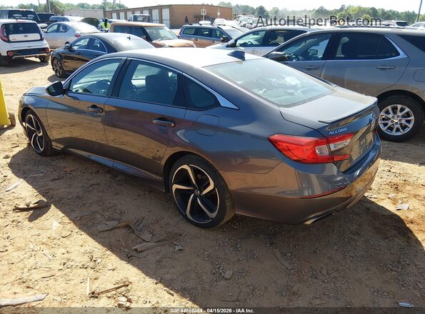 1HGCV1F38KA103171 2019 HONDA ACCORD Gray უკანა მარცხენა