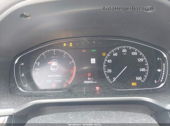 1HGCV1F38KA170207 2019 HONDA ACCORD Синий Вид задних сидений