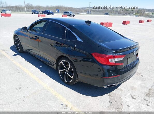 1HGCV1F39LA037991 2020 HONDA ACCORD Black Հետևի ձախ