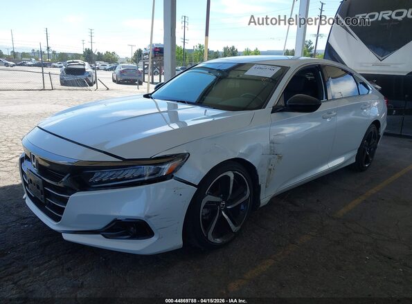 1HGCV1F3XMA074307 2021 HONDA ACCORD White 