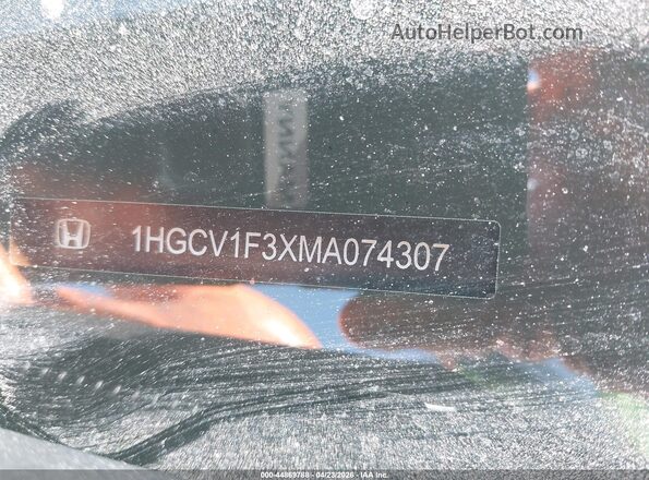 1HGCV1F3XMA074307 2021 HONDA ACCORD White 