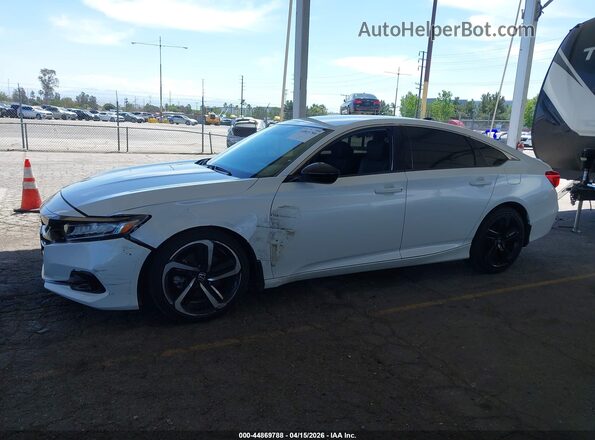 1HGCV1F3XMA074307 2021 HONDA ACCORD White 